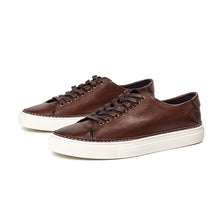 Washed cowhide sneaker shoes soft leather shoes for men