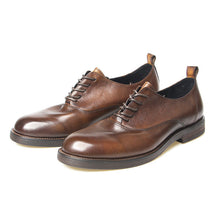 men's Oxford shoes British retro hand-polished cowhide leather shoe