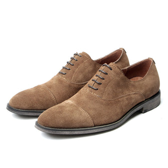 Suede three-joint Oxford shoes business casual leather shoes