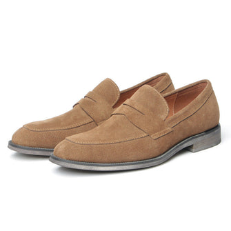 Slip-on loafers suede business casual men's shoes