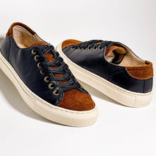 cowhide retro handmade low-top casual sneakers