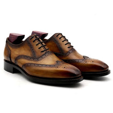 Full Grain Calf Oxford  Shoe Custom Handmade Goodyear Welted  dress shoes