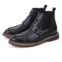 high top martin boots thick bottom retro round toe